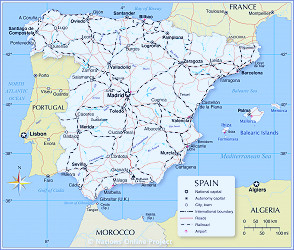 Political Map of Spain - Nations Online Project